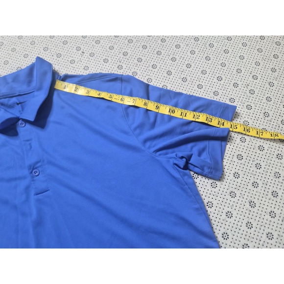 2 Nike Dri Fit Golf Polo Shirt Men's Size M Blue Short Sleeve Athletic - Picture 8 of 10